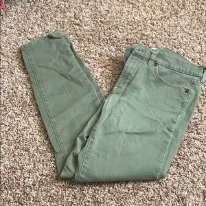 Green J Crew pants